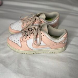 Pink and White Nike Dunks